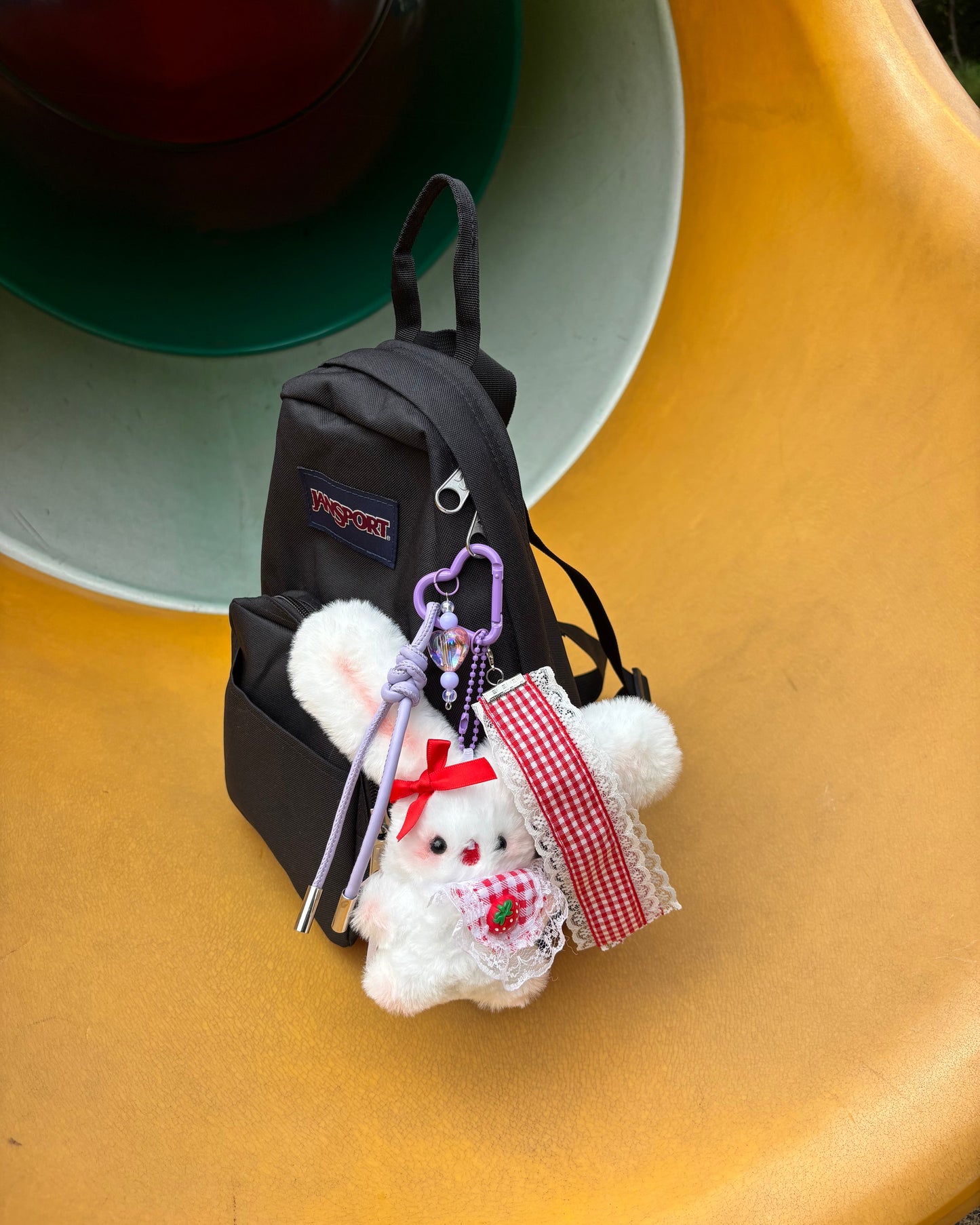 Picnic Bunny Keychain