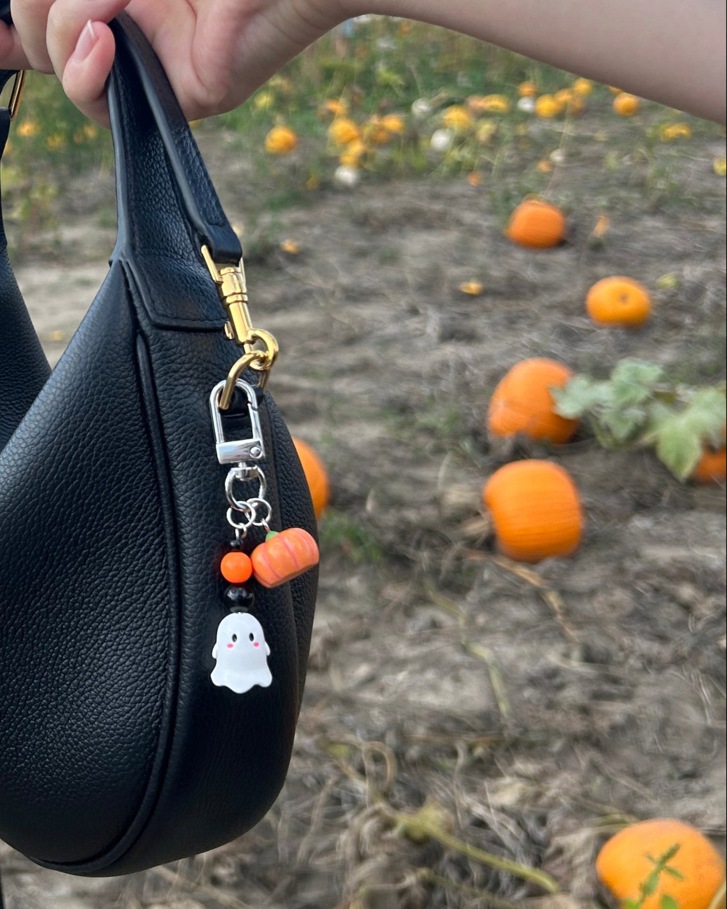 Pumpkin Boo Keychain