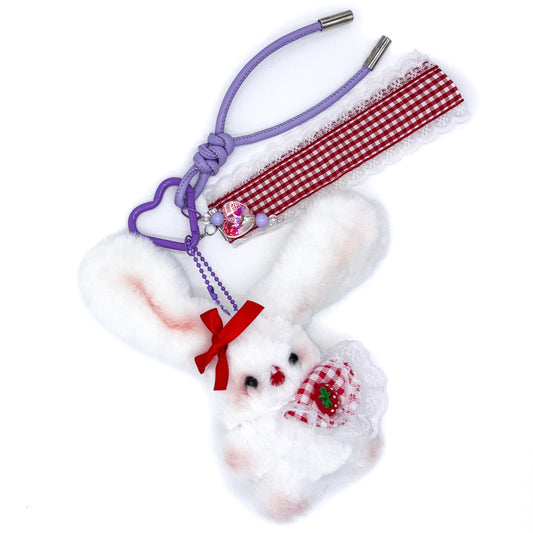 Picnic Bunny Keychain