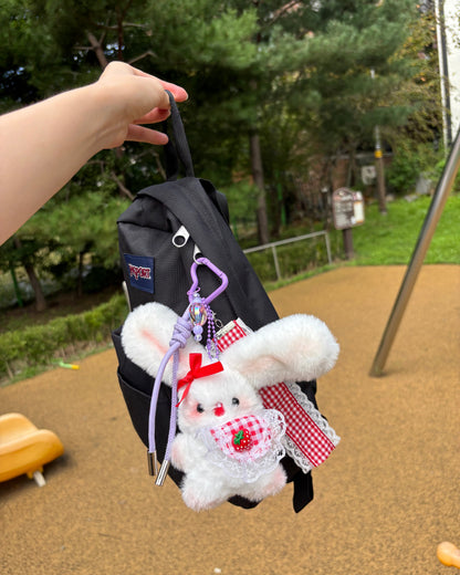 Picnic Bunny Keychain