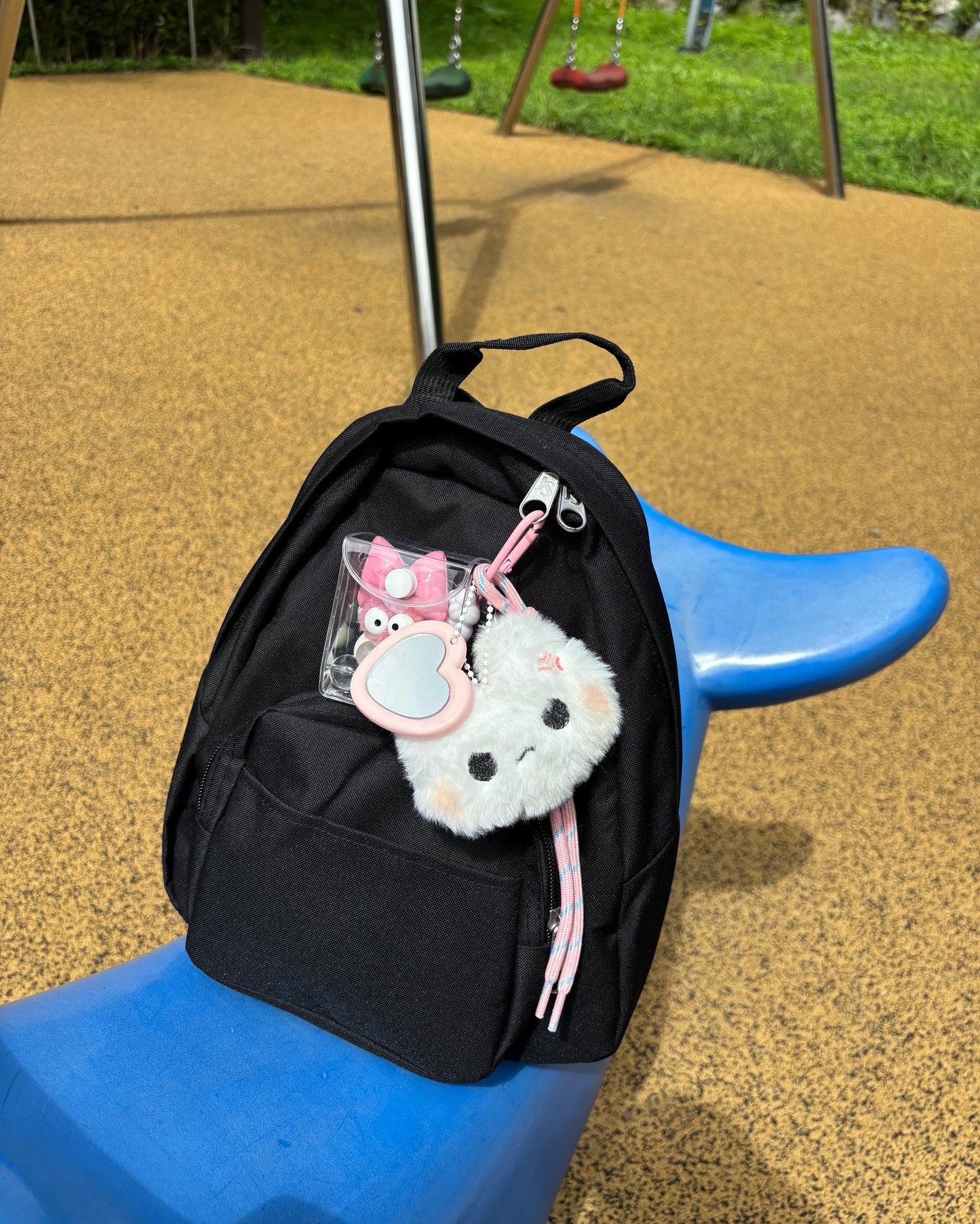 Moody Bunny Keychain