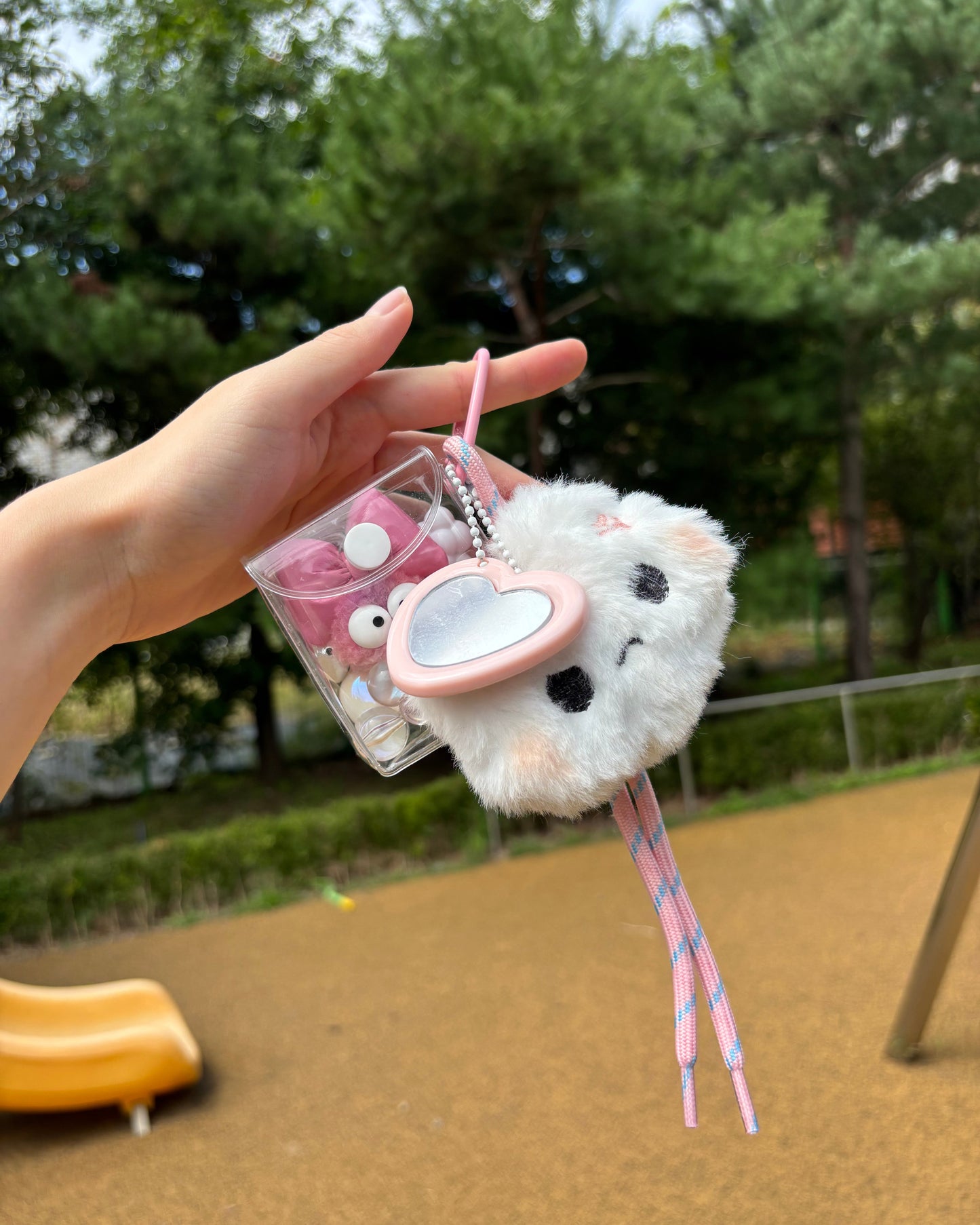 Moody Bunny Keychain