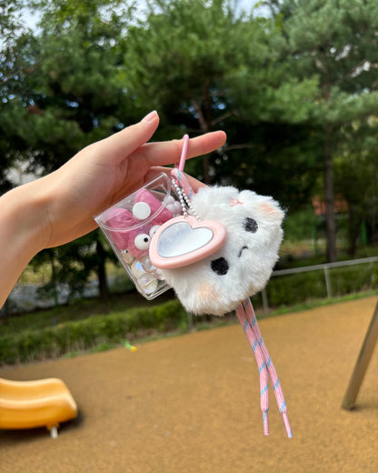Moody Bunny Keychain