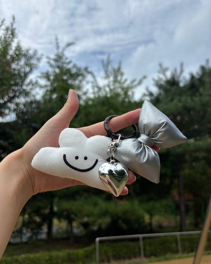 Happy Cloudie Keychain