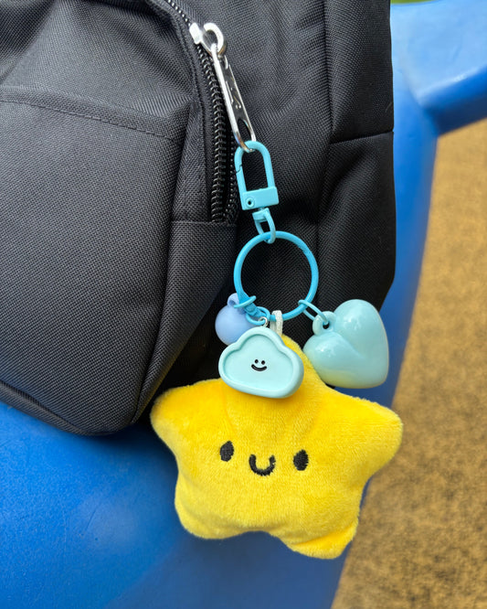 Happy Star Keychain
