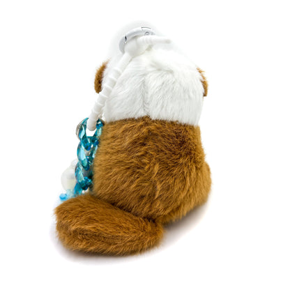 Fuzzy Otter Trio Keychains