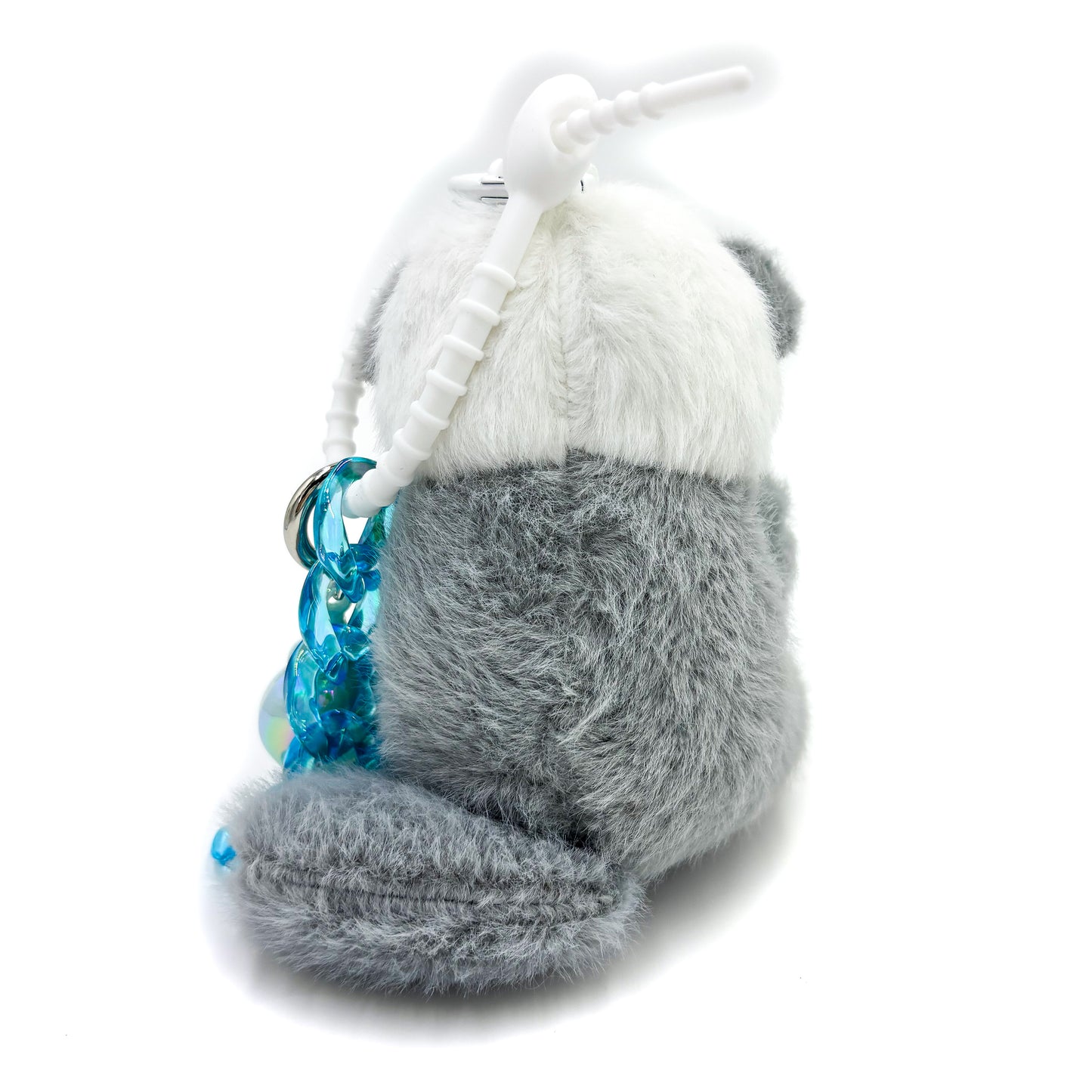 Fuzzy Otter Trio Keychains