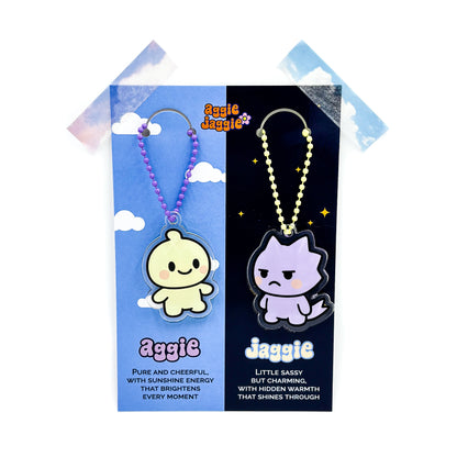 Aggie & Jaggie Keychain Set