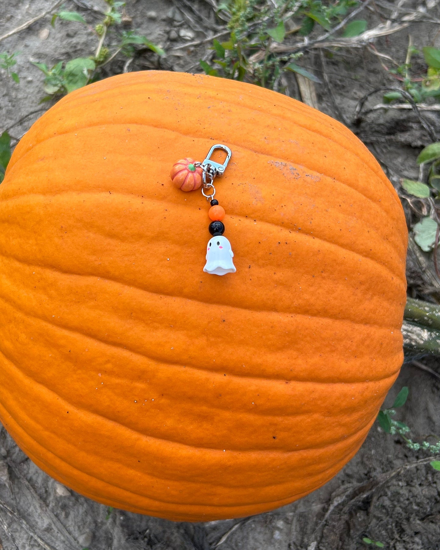Pumpkin Boo Keychain